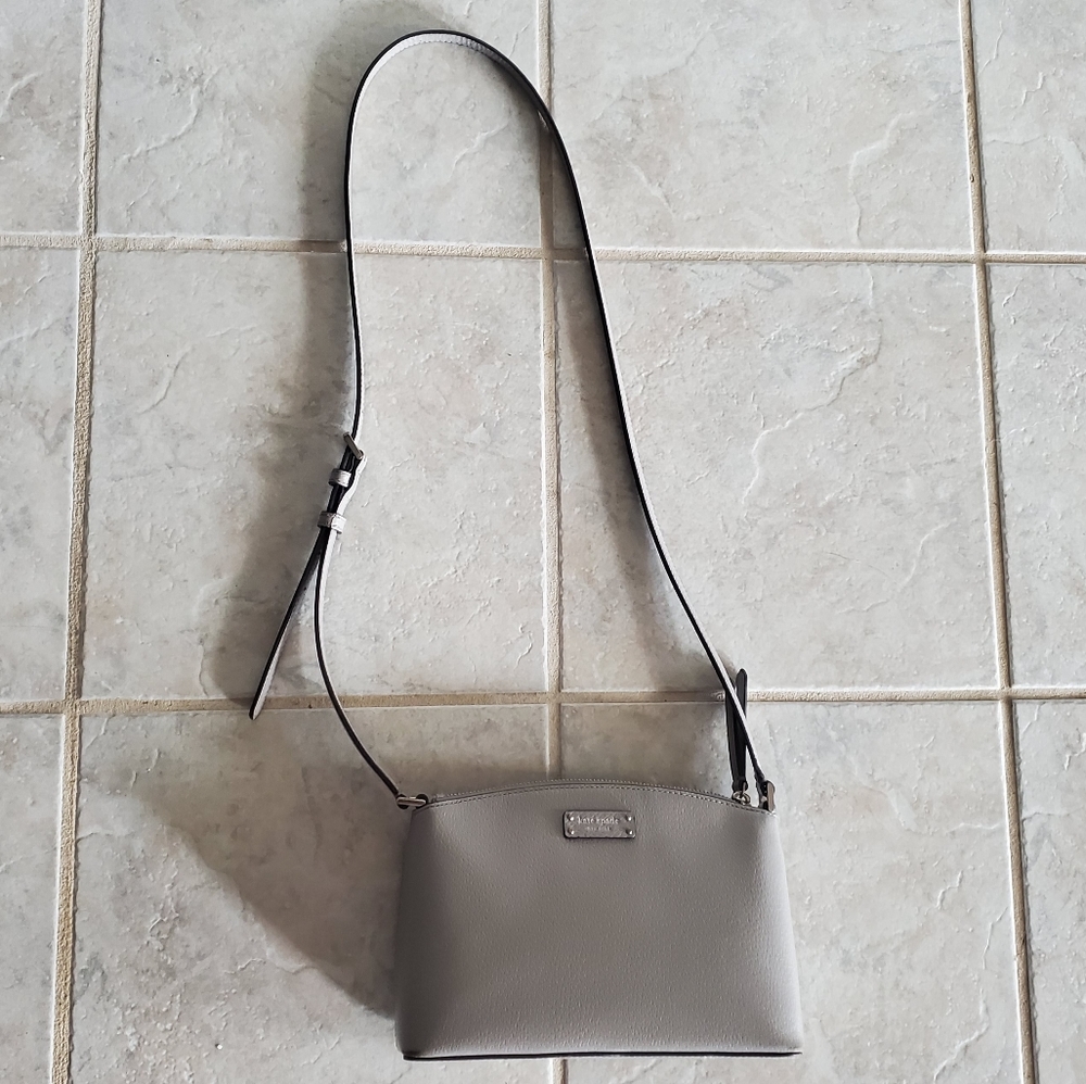 Kate Spade grey cross body purse